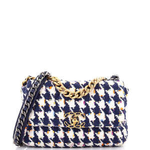 Chanel 19 Flap Bag Quilted Houndstooth #220642C46B